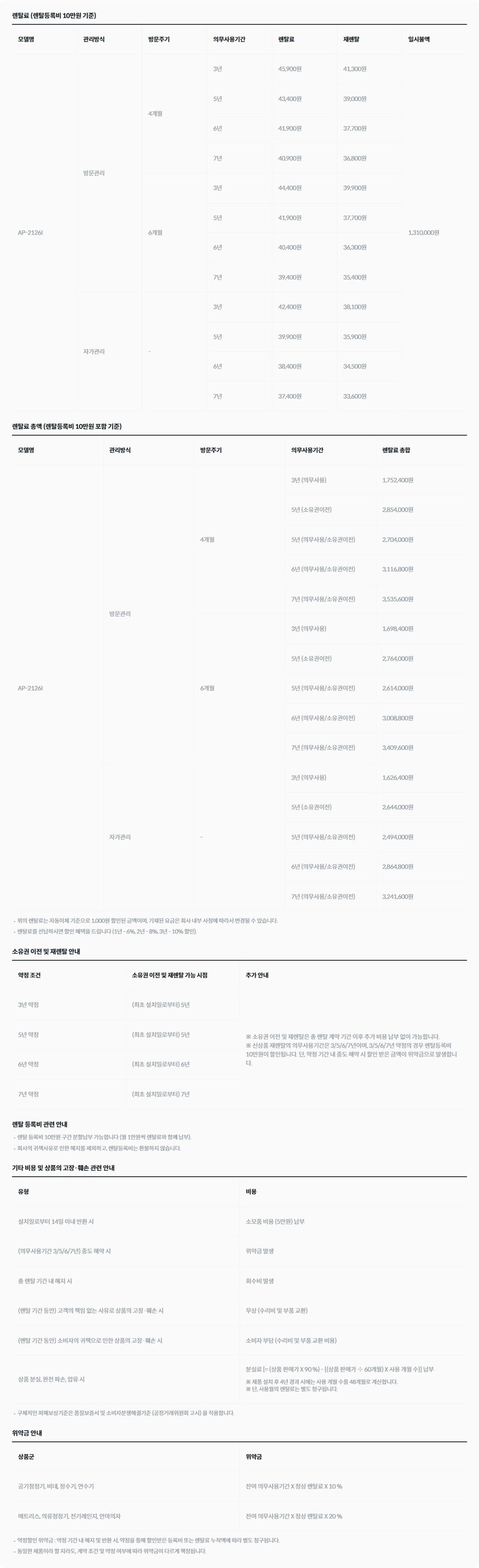 노블 공기청정기 플러스 (70㎡) 가격