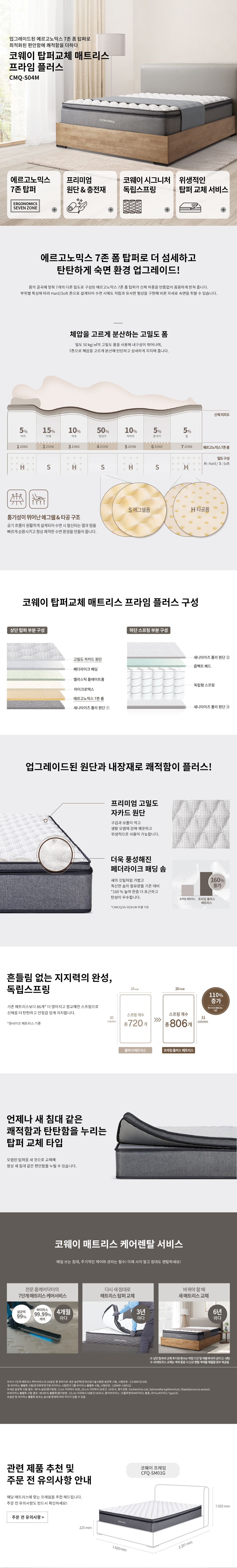 탑퍼교체 매트리스 프라임 플러스(일반형)