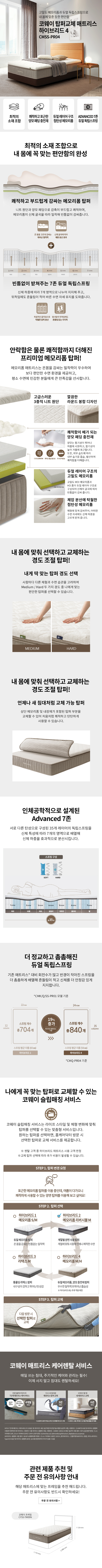 BEREX 하이브리드 4 매트리스 슈퍼싱글 상세 설명 1